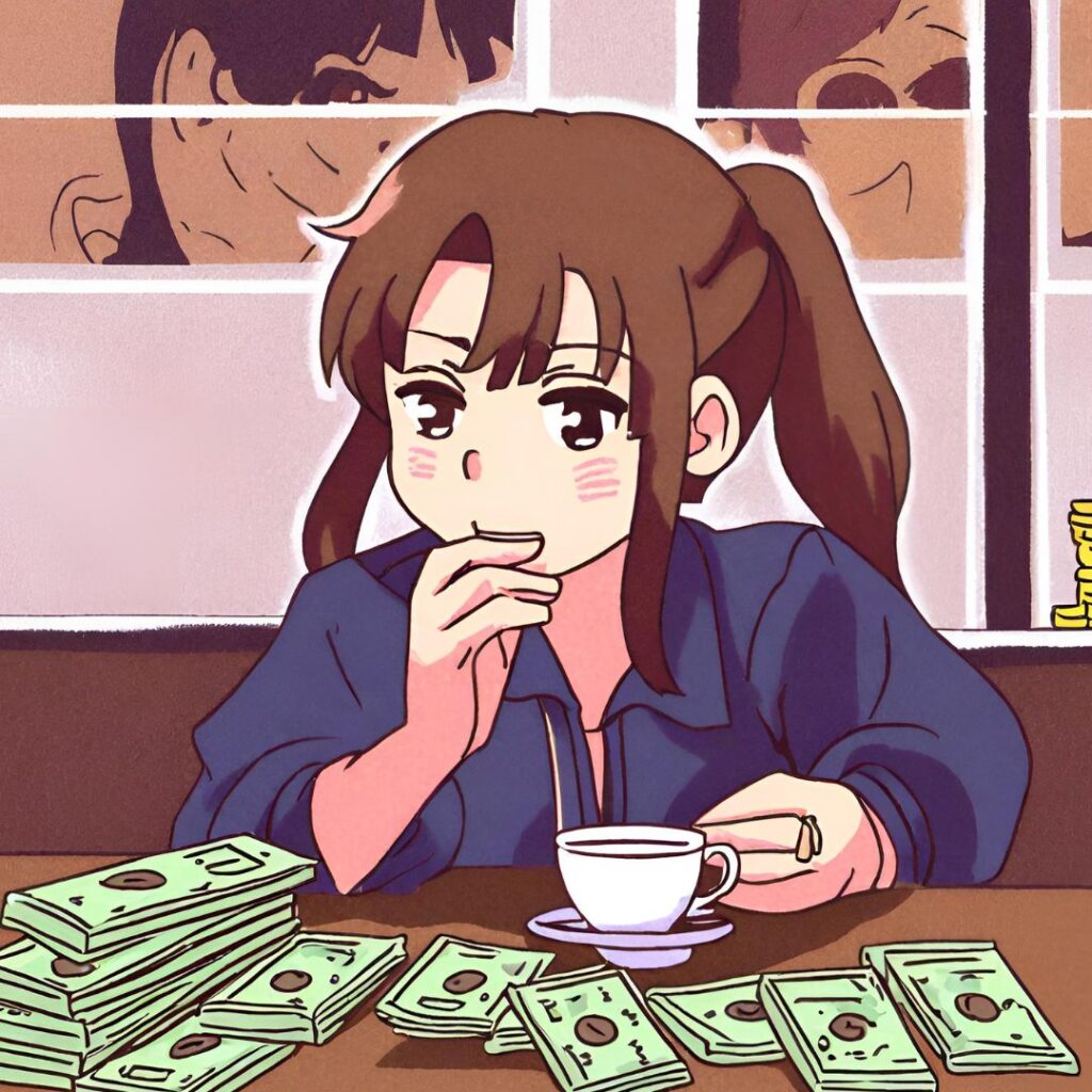 Money girl coffee