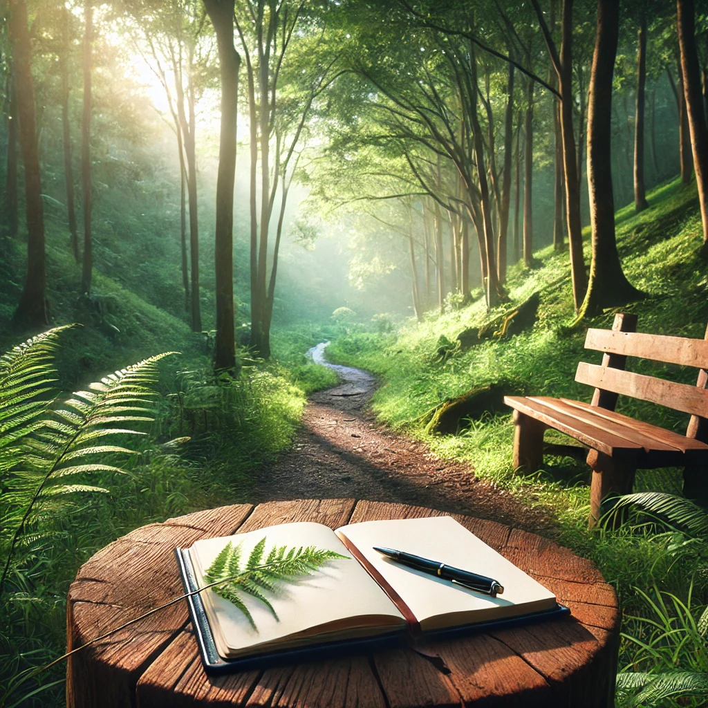 book stump forest